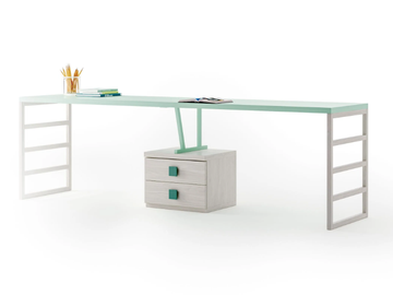 2802 / 8730 / 8624 / 8607 - Rectangular wooden Kids writing desk with drawers by Giessegi