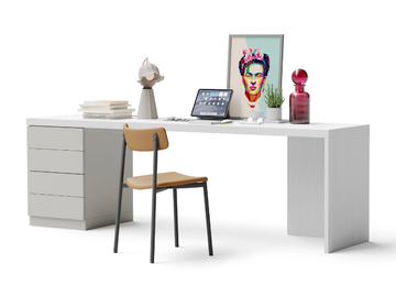 6858 / 8523 / 8718 - Rectangular wooden Kids writing desk with drawers by Giessegi