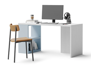 7837 - Rectangular wooden Kids writing desk with drawers by Giessegi