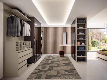 CA06 - Sectional wooden walk-in wardrobe by Giessegi
