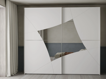 DALÍ - Built-in wooden wardrobe with sliding doors by Giessegi