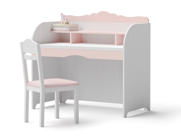 EMILY - Rectangular wooden Kids writing desk with bookcase by Giessegi