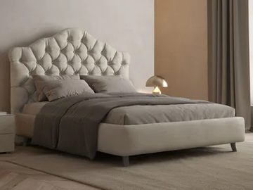 LADY - Leather storage bed with tufted headboard by Giessegi