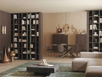 LV708 - Open bookcase by Giessegi