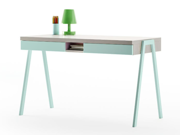POPPY - Rectangular wooden Kids writing desk with drawers by Giessegi