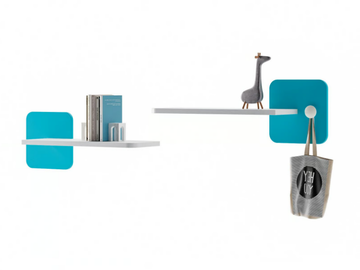 QUADRA JR - Wooden wall shelf by Giessegi