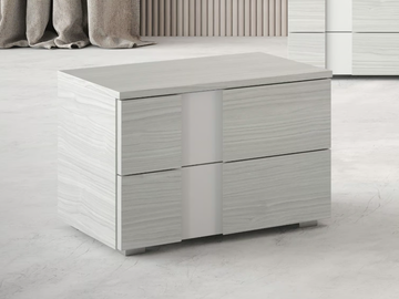 RIVA - Rectangular wooden bedside table with drawers by Giessegi