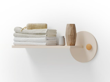 TONDA JR - Wooden wall shelf by Giessegi