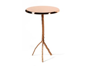EMBRACE - Round high side table for living room by Ginger & Jagger