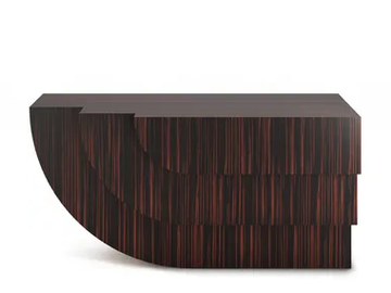 FOSSIL - Ebony veneered console table by Ginger & Jagger