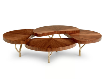 LILY - Wood veneer coffee table by Ginger & Jagger