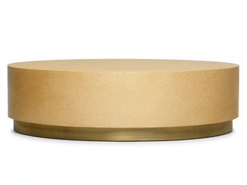 PERDIZ - Low oval wood veneer coffee table by Ginger & Jagger