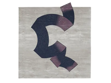 AURORA - Square rug in wool and bamboo silk by Giorgetti