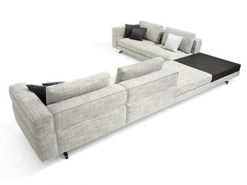 SOHO - Sectional fabric sofa by Giorgetti