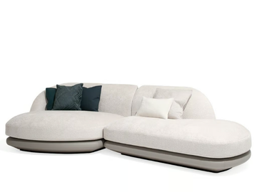 VESPER - Sectional fabric sofa by Giorgetti