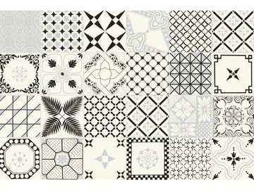 MACRAMÈ NERO - Handmade ceramic wall tiles by Giovanni De Maio