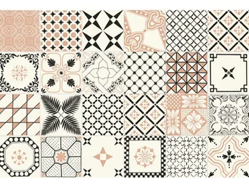 MACRAMÈ ROSA - Handmade ceramic wall tiles by Giovanni De Maio