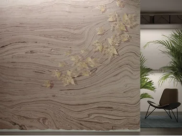 AGUA DE POZO - Washable wallpaper with floral pattern by GLAMORA