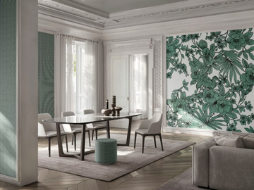 GIARDINO DEI CILIEGI IN FIORE - Wallpaper with floral pattern by GLAMORA