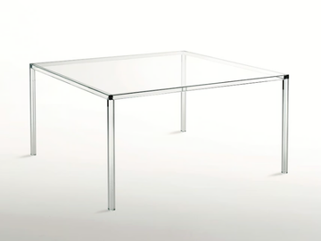 LUMINOUS - Square crystal table by Glas Italia