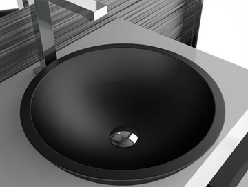 CIRCUS 50 FL - Inset round washbasin by Glass Design