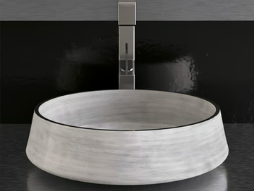 EXTÈ - Countertop round washbasin by Glass Design