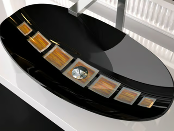 GONDOLA - Countertop Murano glass washbasin by Glass Design