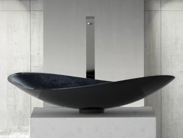 INFINITY STARLIGHT - Countertop single washbasin by Glass Design