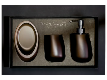 KLEISS SET MOKA - Countertop Vetro Freddo® soap dish by Glass Design