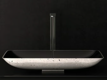 NEK LUX - Countertop rectangular washbasin by Glass Design