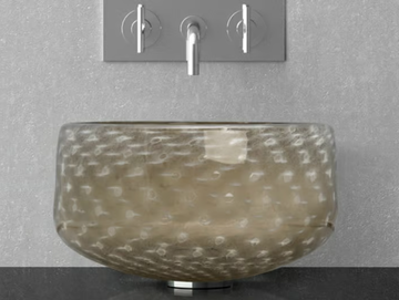 OTTICO - Countertop round Murano glass washbasin by Glass Design