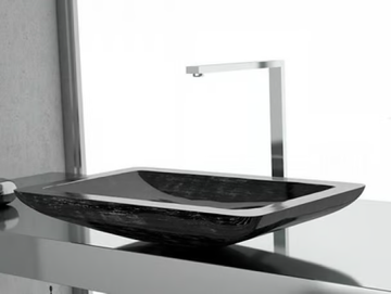 VOGUE - Countertop rectangular washbasin by Glass Design