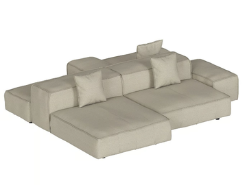 BUTTER - Modular fabric sofa by grado design
