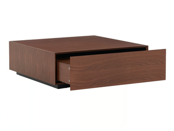 SUGAR CUBES - Low wood veneer coffee table with storage space by grado design