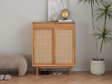 TORII - Wooden highboard with sliding doors by grado design