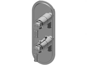 BALI - Recessed brass shower mixer with plate by GRAFF