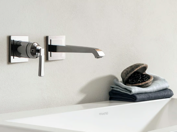 FINEZZA - 2 hole wall-mounted washbasin mixer by GRAFF