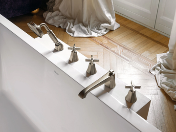 FINEZZA - 5 hole bathtub set with hand shower by GRAFF