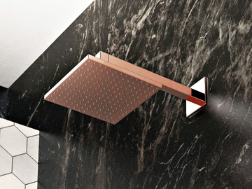 INCANTO - Wall-mounted overhead shower with arm by GRAFF