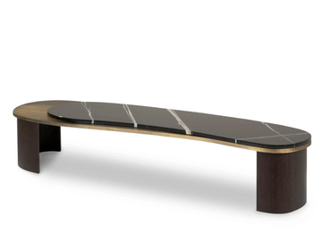 ARMONA - Low Sahara Noir marble coffee table by Greenapple