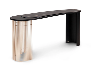 CASTELO - Oval marble and metal console table by Greenapple