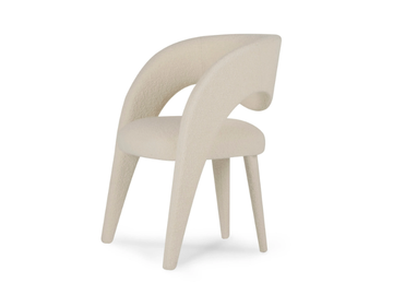LAURENCE - Upholstered fabric chair with armrests by Greenapple