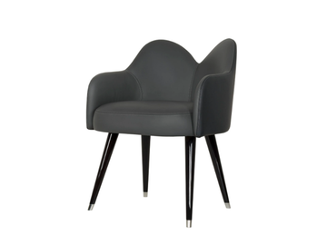 MARY - Leather easy chair with armrests by Greenapple