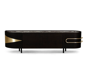 OLIVAL - Calacatta marble sideboard with integrated lighting by Greenapple