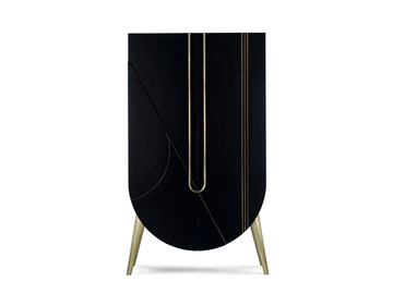 SAQRIS - Wooden highboard with integrated lighting by Greenapple