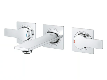 ALLURE NEW - 3 hole wall-mounted washbasin tap with flow limiter by Grohe