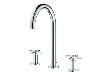 ATRIO - SIZE M - 3 hole washbasin tap with individual rosettes by Grohe