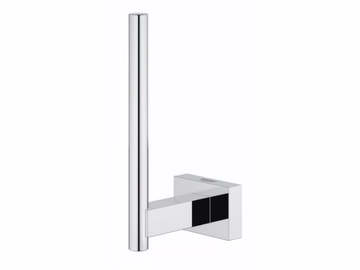 ESSENTIALS CUBE - Spare metal toilet roll holder by Grohe