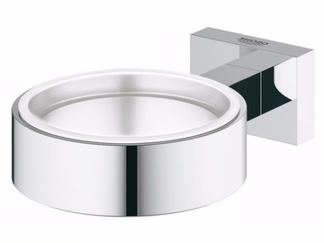 ESSENTIALS CUBE - Wall-mounted metal soap dish by Grohe