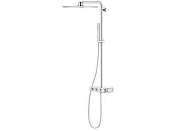 EUPHORIA SMARTCONTROL SYSTEM 310 CUBE - Wall-mounted thermostatic shower panel by Grohe